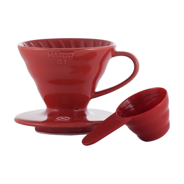Hario Ceramic Coffee Dripper V60-01 Red