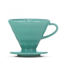 Hario Ceramic Dripper V60-02 Turquoise Green + 40 filters
