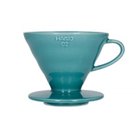 Hario Ceramic Coffee Dripper V60-02 Turquoise