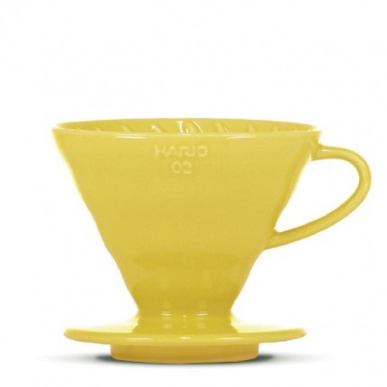 Hario Ceramic Dripper V60-02 Yellow + 40 filters