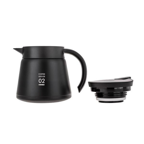 Hario Insulated Stainless Steel Server V60-02 Black 600ml